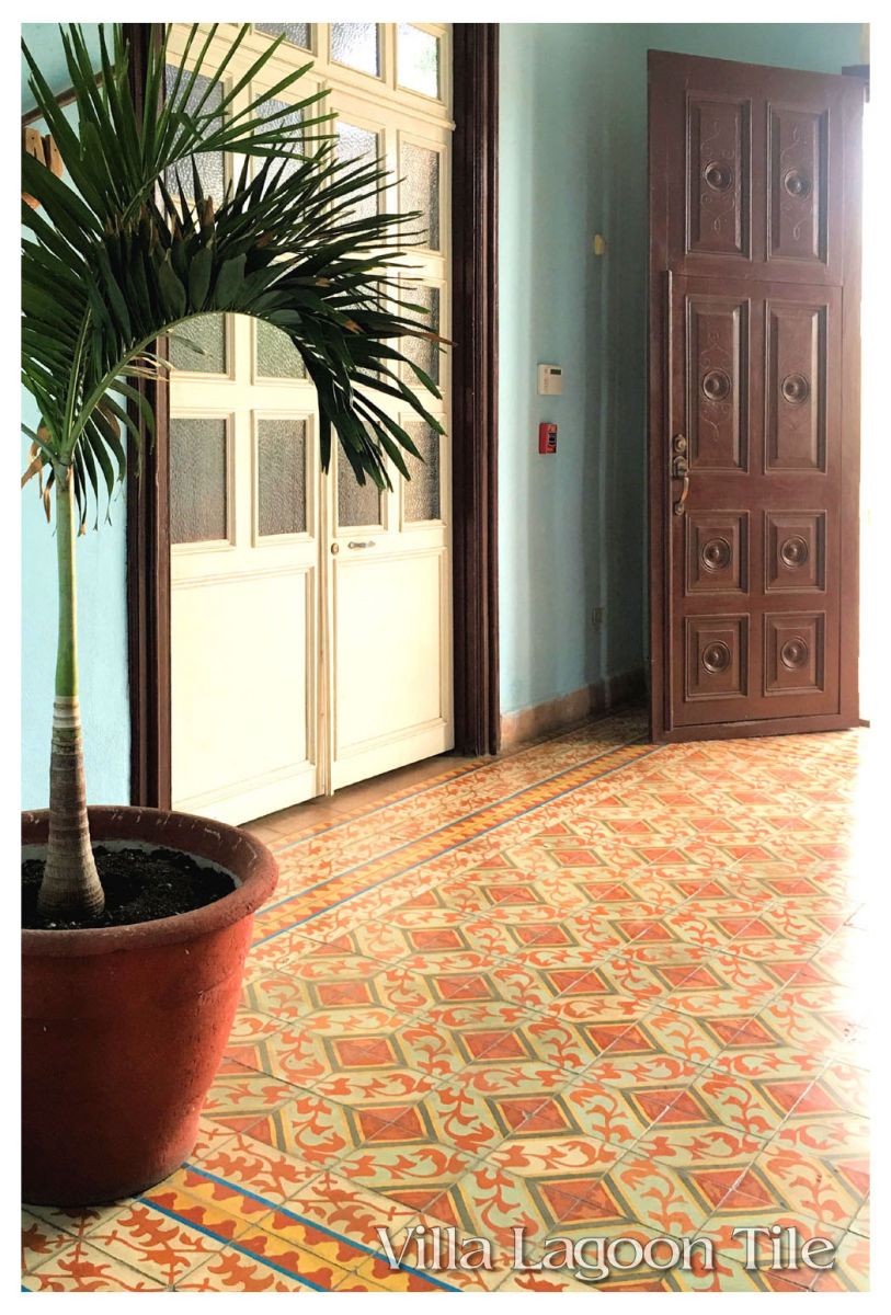 Cuban tile foyer