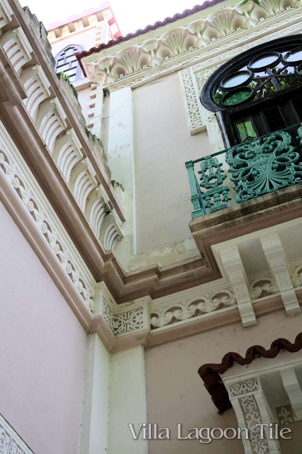 Cuban home on the southern coast. A waterfront home under restoration in Cienfuegos.