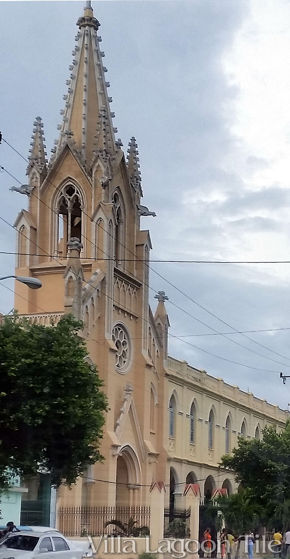 Old church in Havana area in Cuba. 