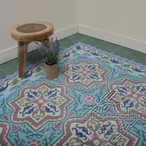 A Cuban tile installation with HABANERO Autentico from Villa Lagoon Tile